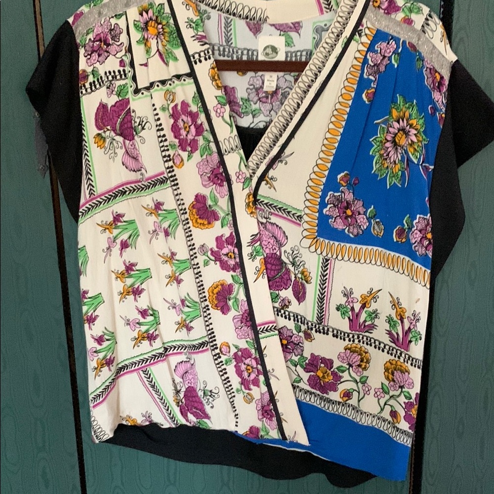 Anthropologie Asymmetrical Wrap Blouse
